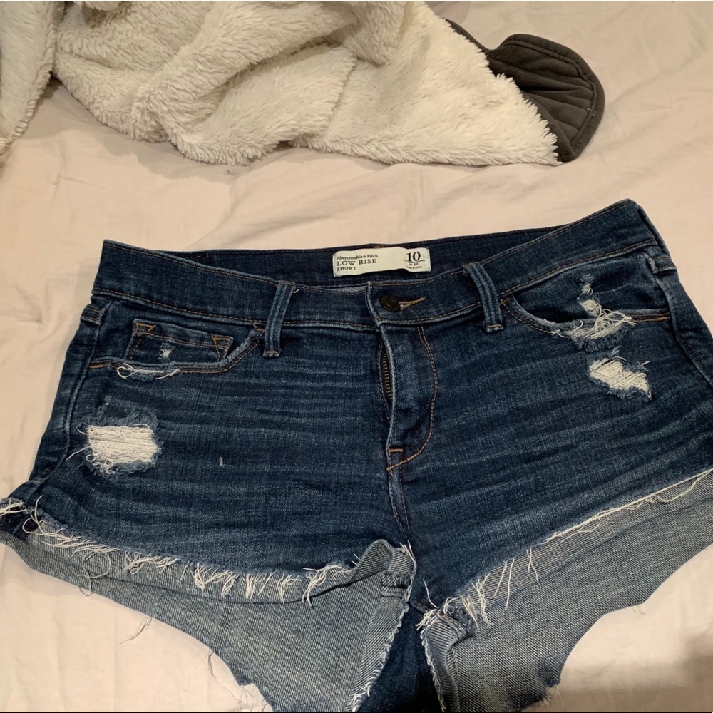 abercrombie jean shorts